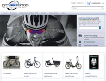 Tablet Screenshot of probikeshop.nl